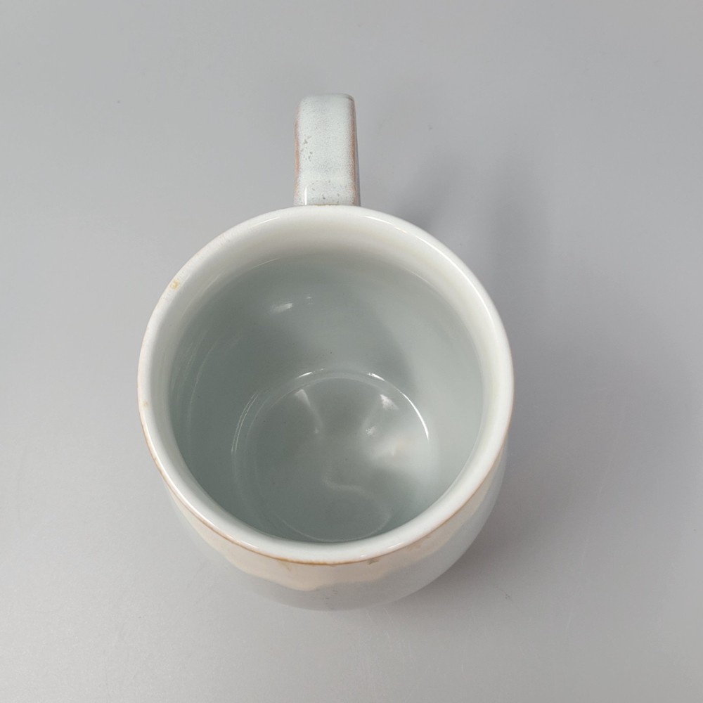 Bosmarlin large ceramic coffee mug Blue Brown Drip Glaze