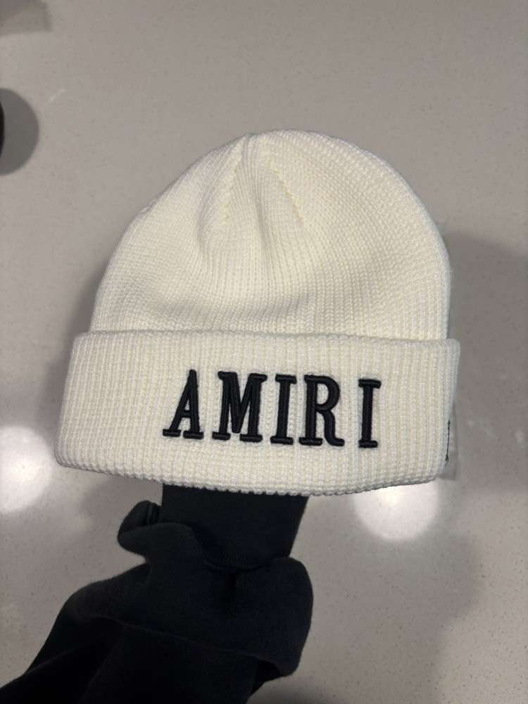 White Amiri Beanie