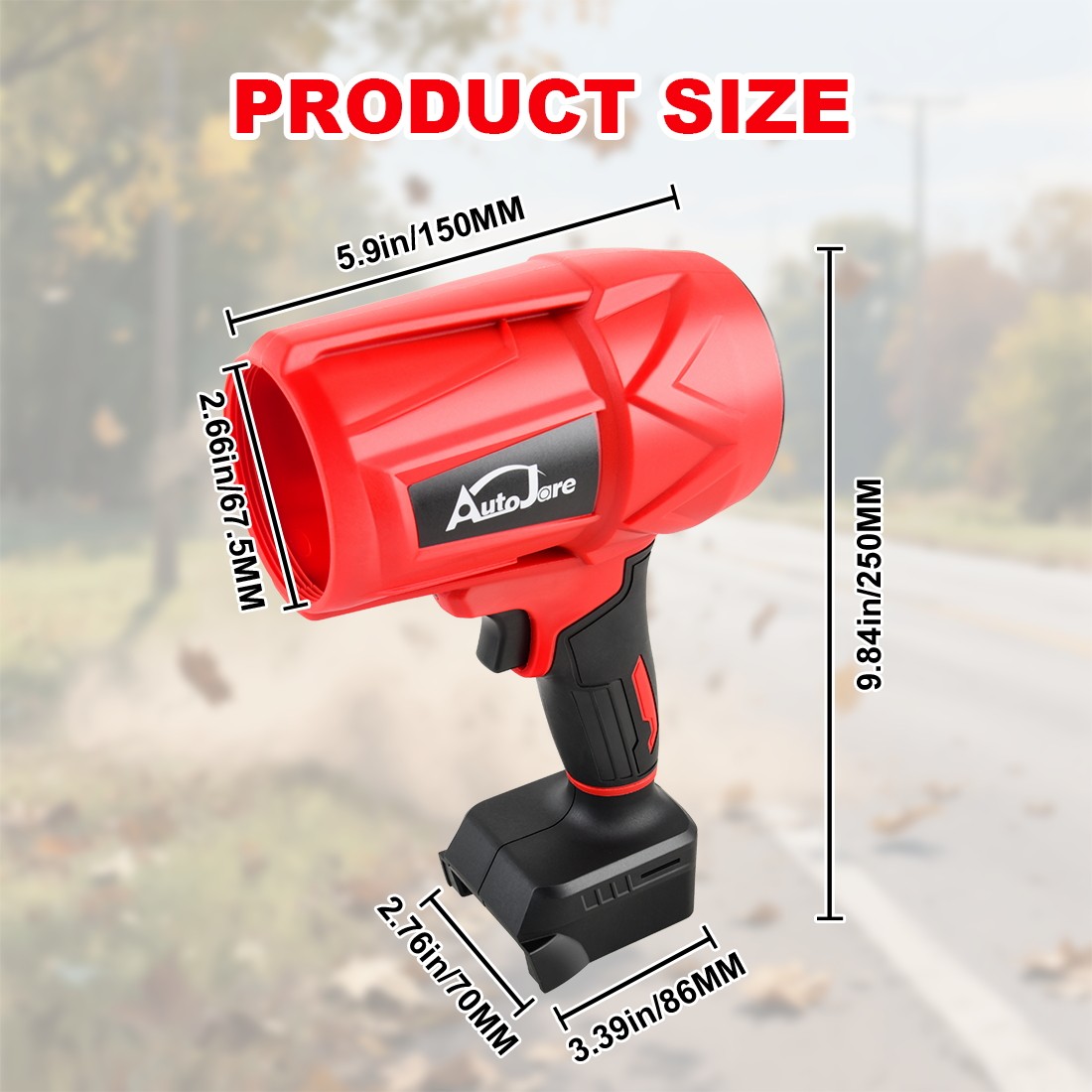 Cordless Handheld Turbo Blower for M18 Milwaukee Violent Blower Fan Tool Only