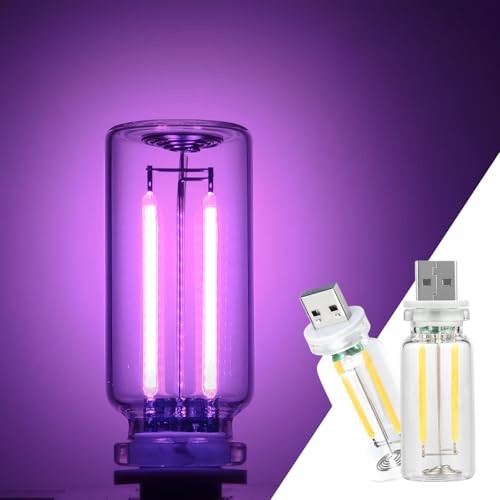 2 Pack Car LED Lights Interior, USB Light for Car Decor & 2 pack purple
