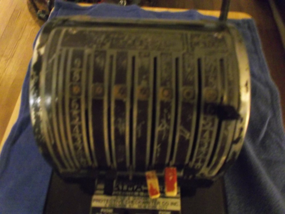  Vintage Paymaster Check Writer + Protector Model Y50 Antique Machinery,Tools