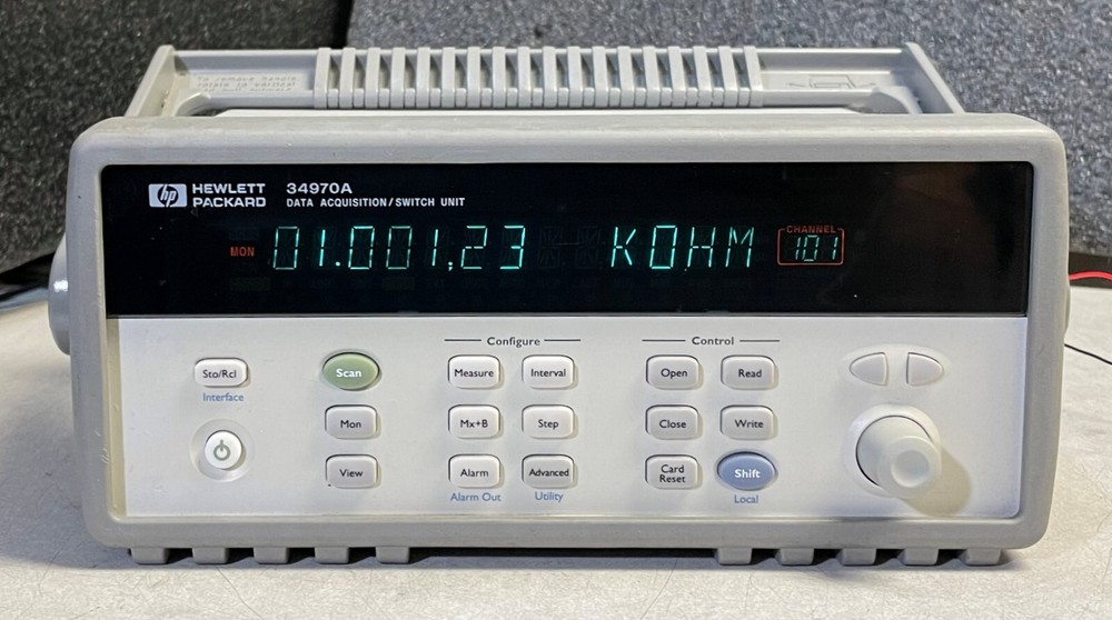 HP 34970A Data Acquisition Data Logger Switch Unit w/ 6.5 Digit DMM