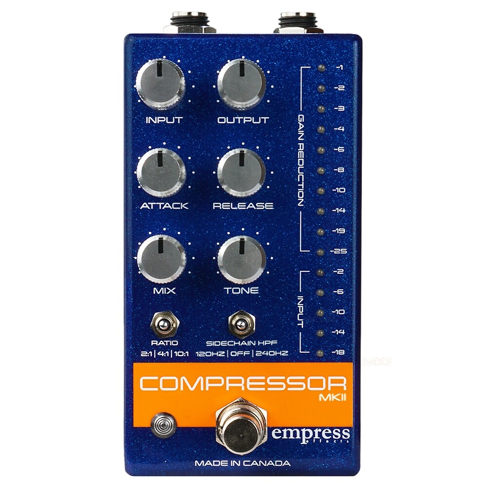 Empress MkII Compressor Pedal, All Analog, Blue