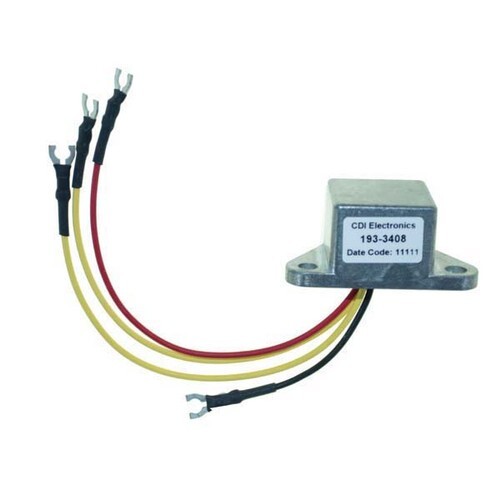 CDI 193-3408 Johnson Evinrude Rectifier/Regulator 3-Wire