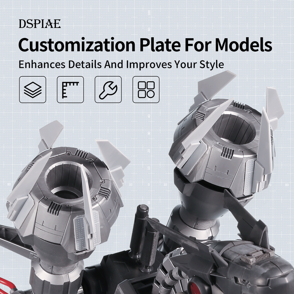 DSPIAE Plastic Plate for Modeling PC-GY - US