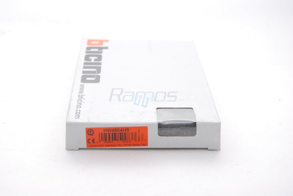 Bticino Axolute Air 4-Module Plate Anthracite Metal Material