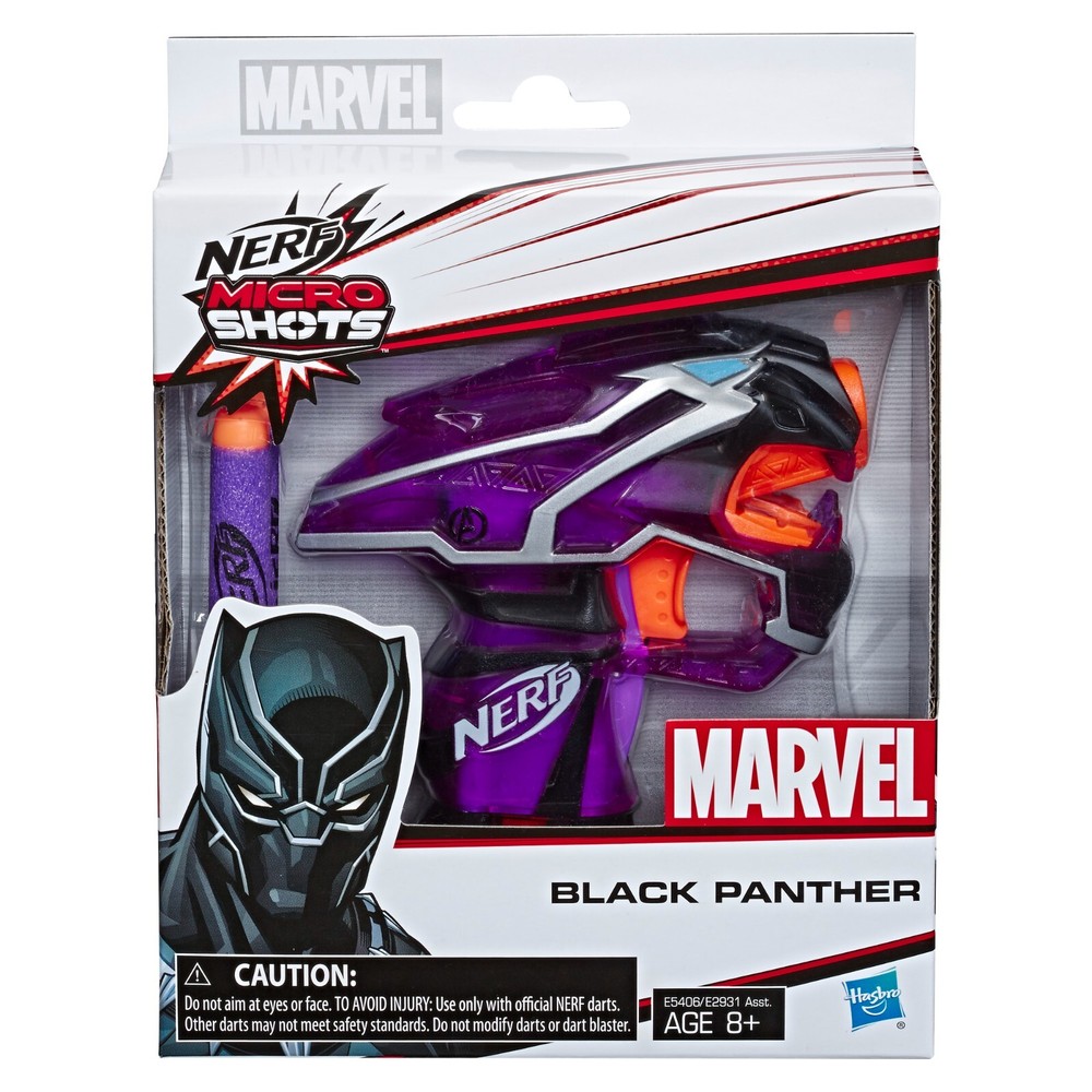 Black Panther Nerf MicroShots Marvel Toy Blaster