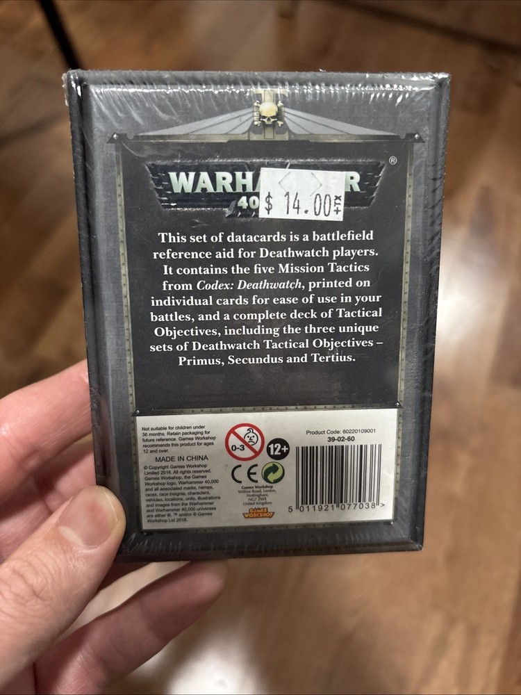 Warhammer 40K Deathwatch Data Cards Sealed