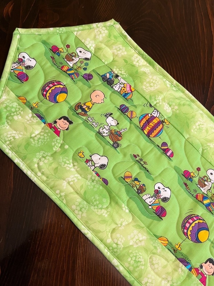 Handcrafted-Quilted Table Runner - It's a Charl Brown Easter - NEW 2026
