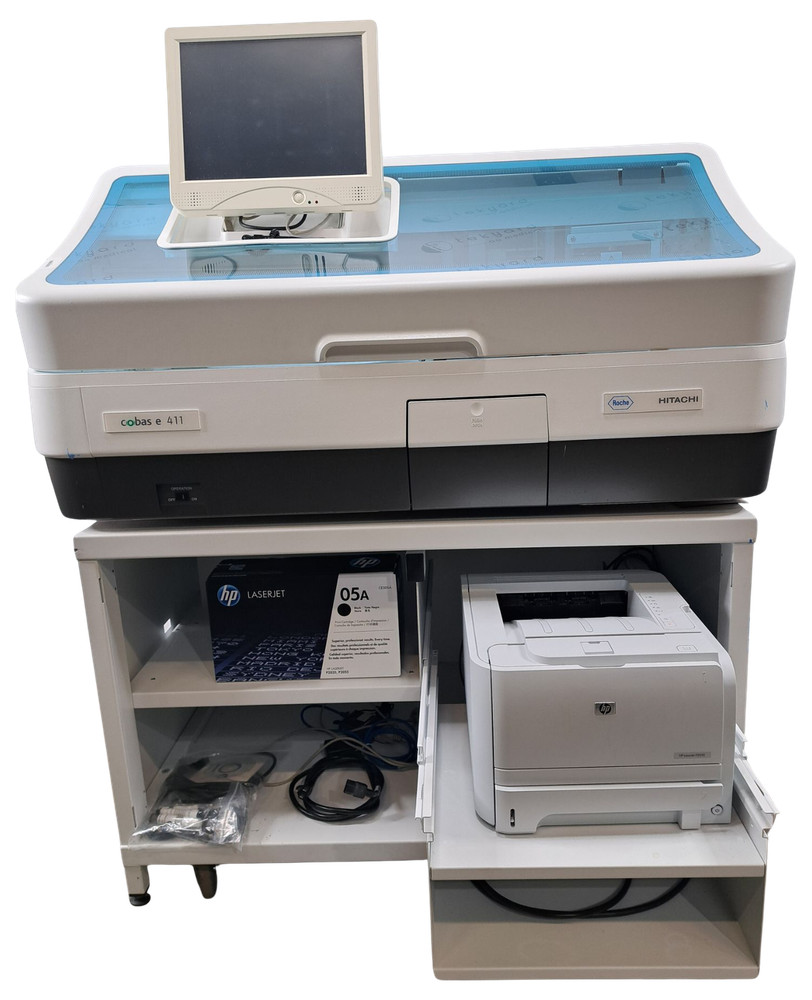 ROCHE COBAS E 411 IMMUNOASSAY ANALYZER