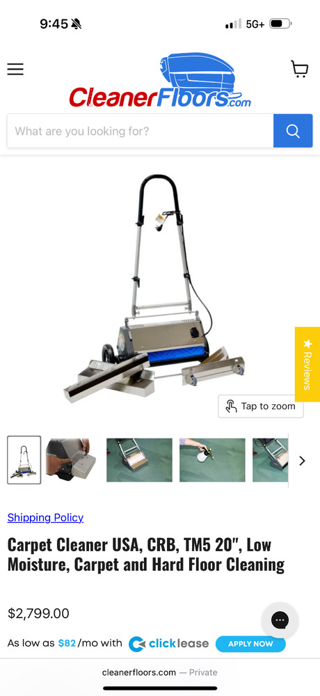20” CRB Carpet Agitator & Hard Surface Scrubber