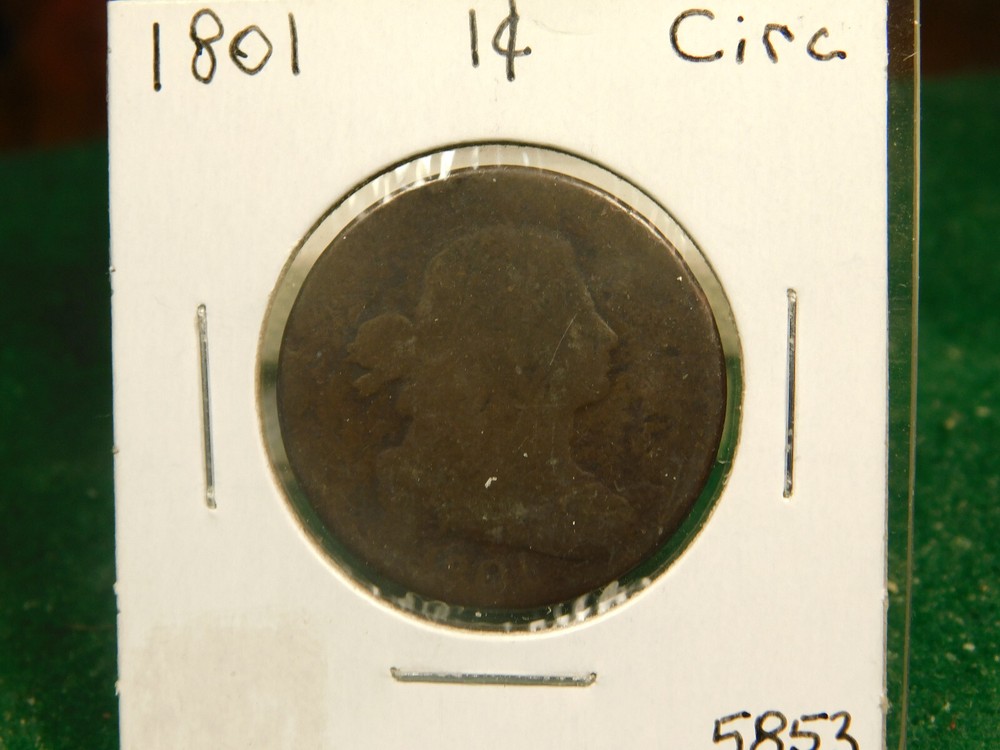 1801 Large Cent  Item # 5853
