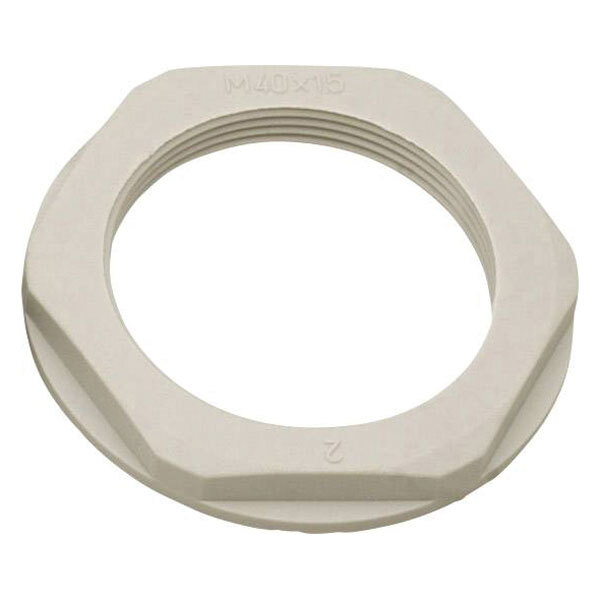 HELUKABEL 94261 Locking Nut M16 Polyamide Flange Grey Silver RAL7001