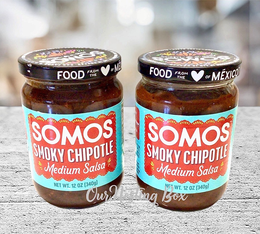 2 Somos Smoky Chipotle Salsa Medium ~ 12oz Each