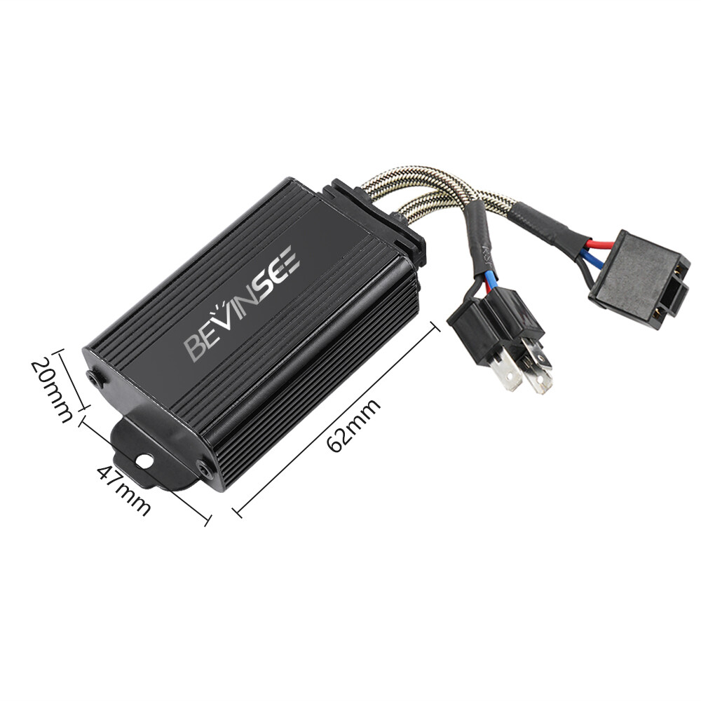 9003 H4 LED Headlight Canbus Load Resistor Decoder No Error Anti Flicker Adapter