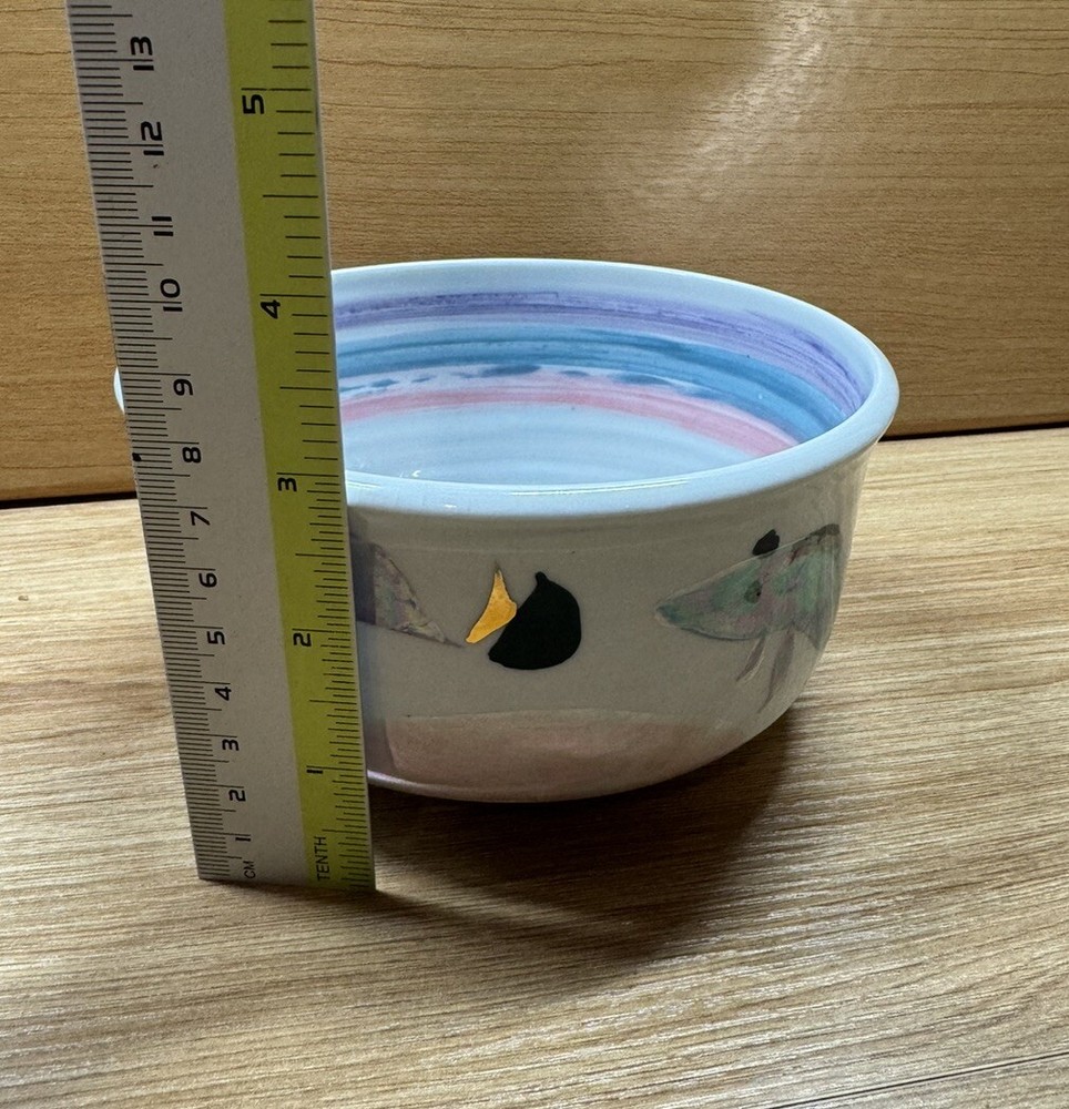 Handmade Ceramic Bowl Dated 1996 Excellent Condition