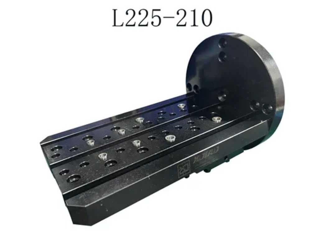 Single Side L-plate Self-centering Vise with T-slots for 4-axis Bridge Plates