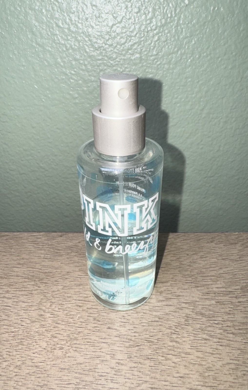 PINK Victoria's Secret Wild and Breezy 2.5 oz Fragrance Body Mist Mini