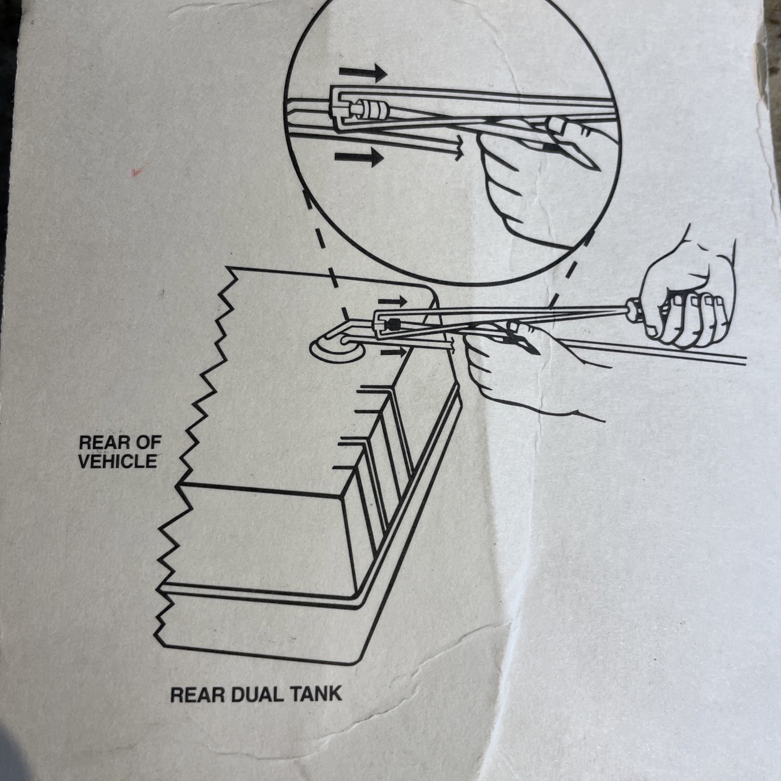 Lisle 15" Long FUEL Line Disconnect Tool Set Screwdriver Ford Truck 3/8" 5/16"