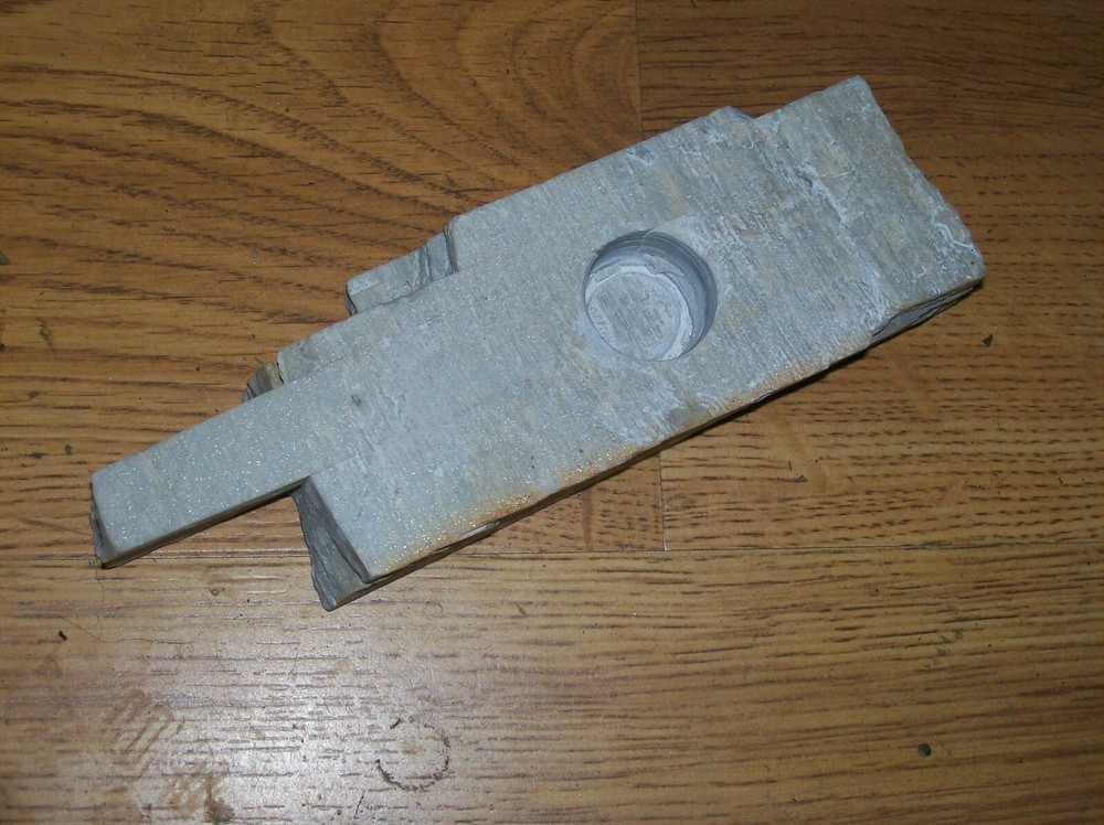 Natural stone candle holder