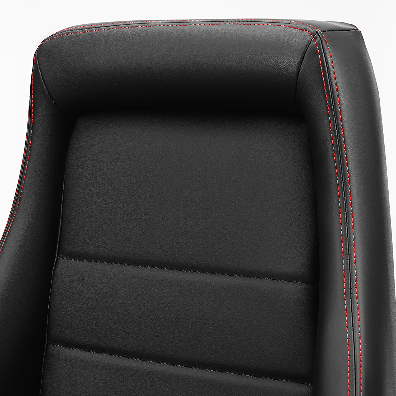 1 Pair Universal Black PVC Leather Easy Reclinable OBS Style Seats Car Seats