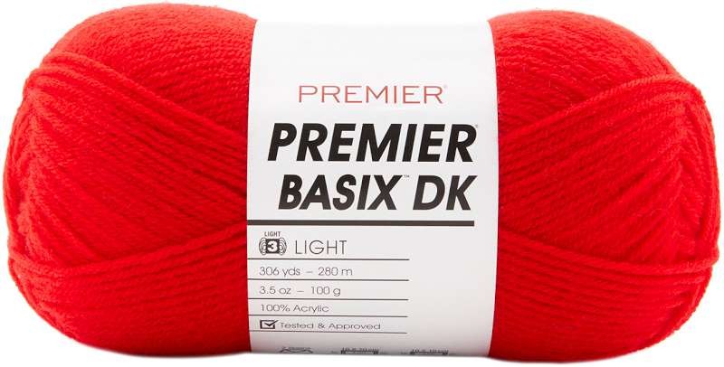 Premier Yarns Basix DK Yarn Red