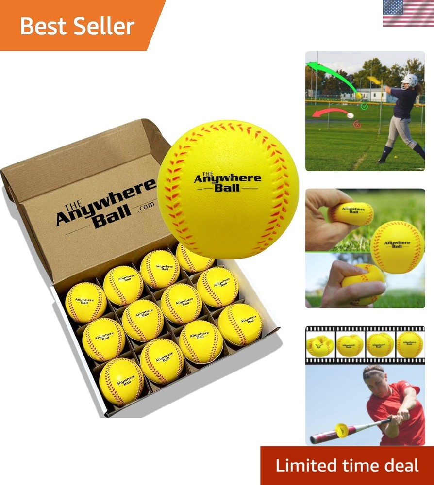 Thin Air Brands Baseball/Softball Foam Training Ball 12 Pack