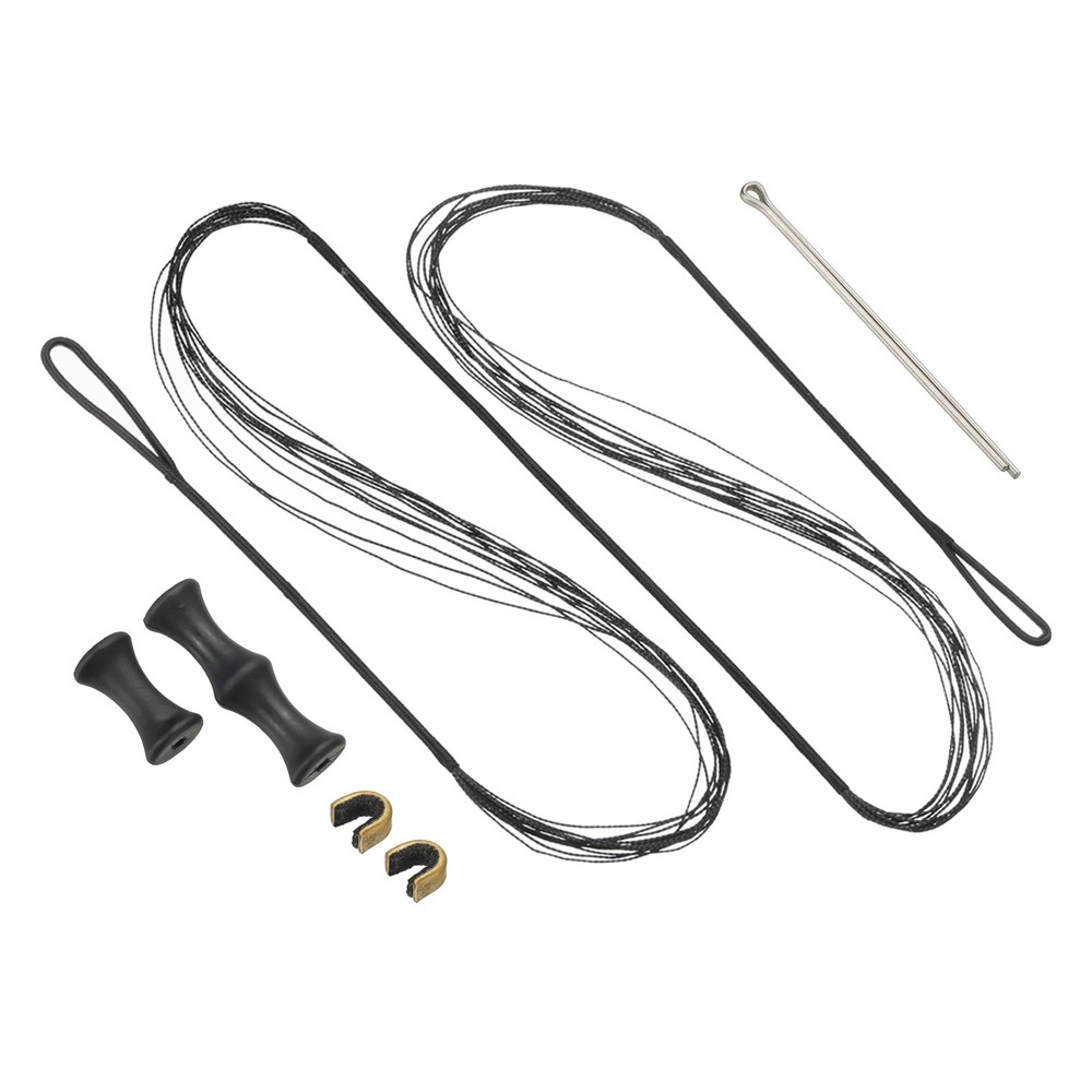 45 Inch Archery Bow String Replacement 12 Strands for Recurve Longbow, Black
