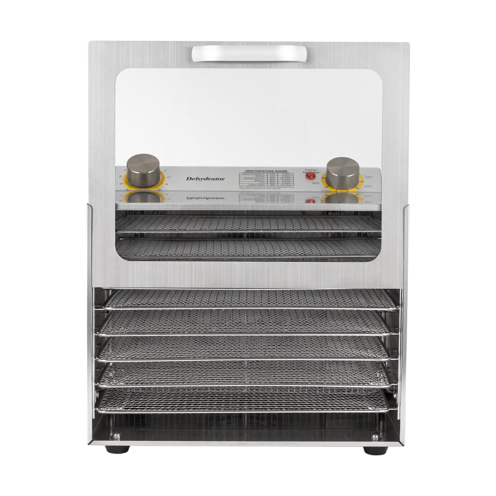 8 Trays Food Dehydrator Machine Stainless Steel Jerky Fruit Drying Food 400W NEW