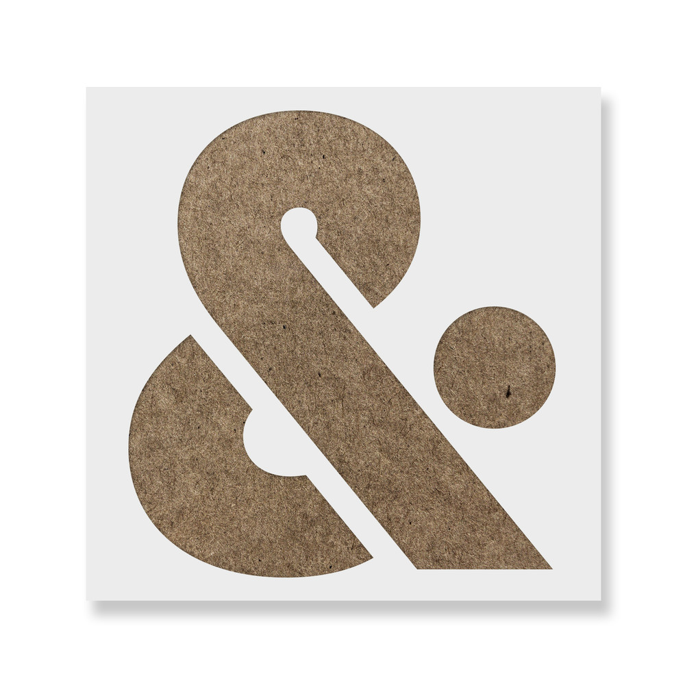 Ampersand Sans Stencil - Durable & Reusable Mylar Stencils