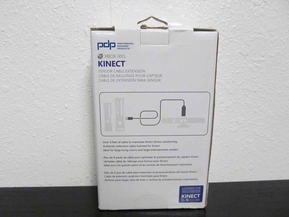 NEW PDP ~ Microsoft Xbox 360 Kinect Sensor Cable 9' Extension Cord ( INV # 1 )