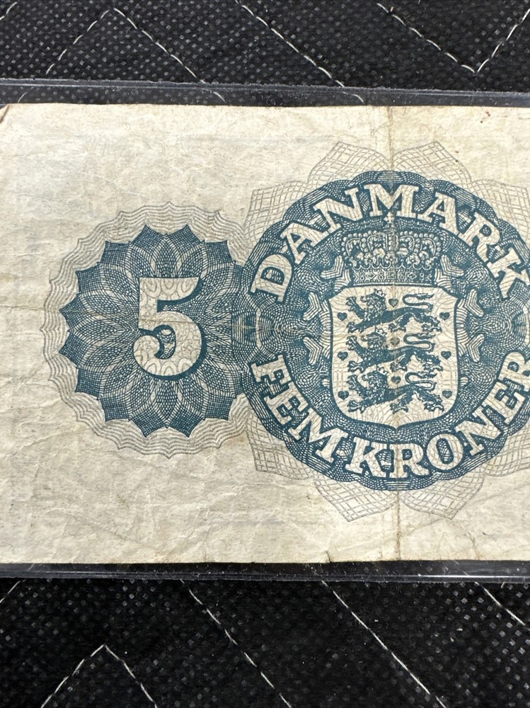 Denmark 5 Kroner Banknote 1948 CG