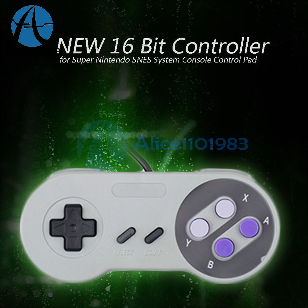16 Bit Controller for Super Nintendo SNES System Console Control Pad NEW