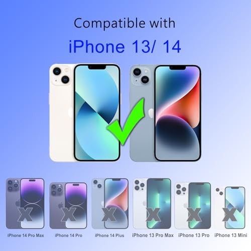 Phone Case Compatible with iPhone 13 & iPhone 14 iPhone 13/14 Clear Magnetic