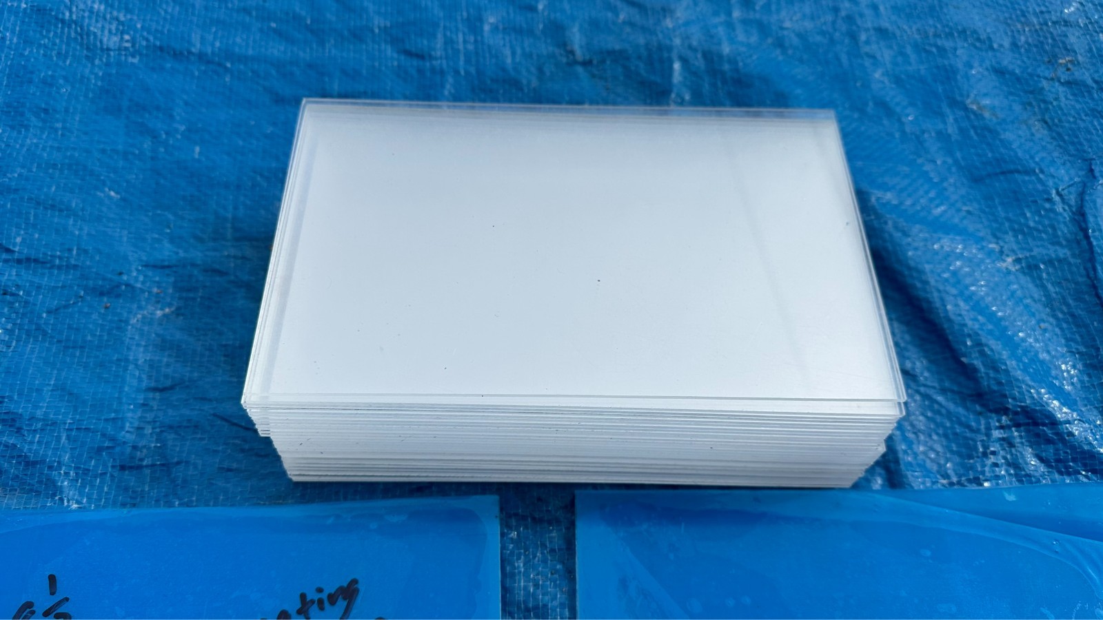 Lot 4 New & 29 Used Sheets 5-1/8" x 8-1/2" Acrylic Clear Plexiglass Plexi