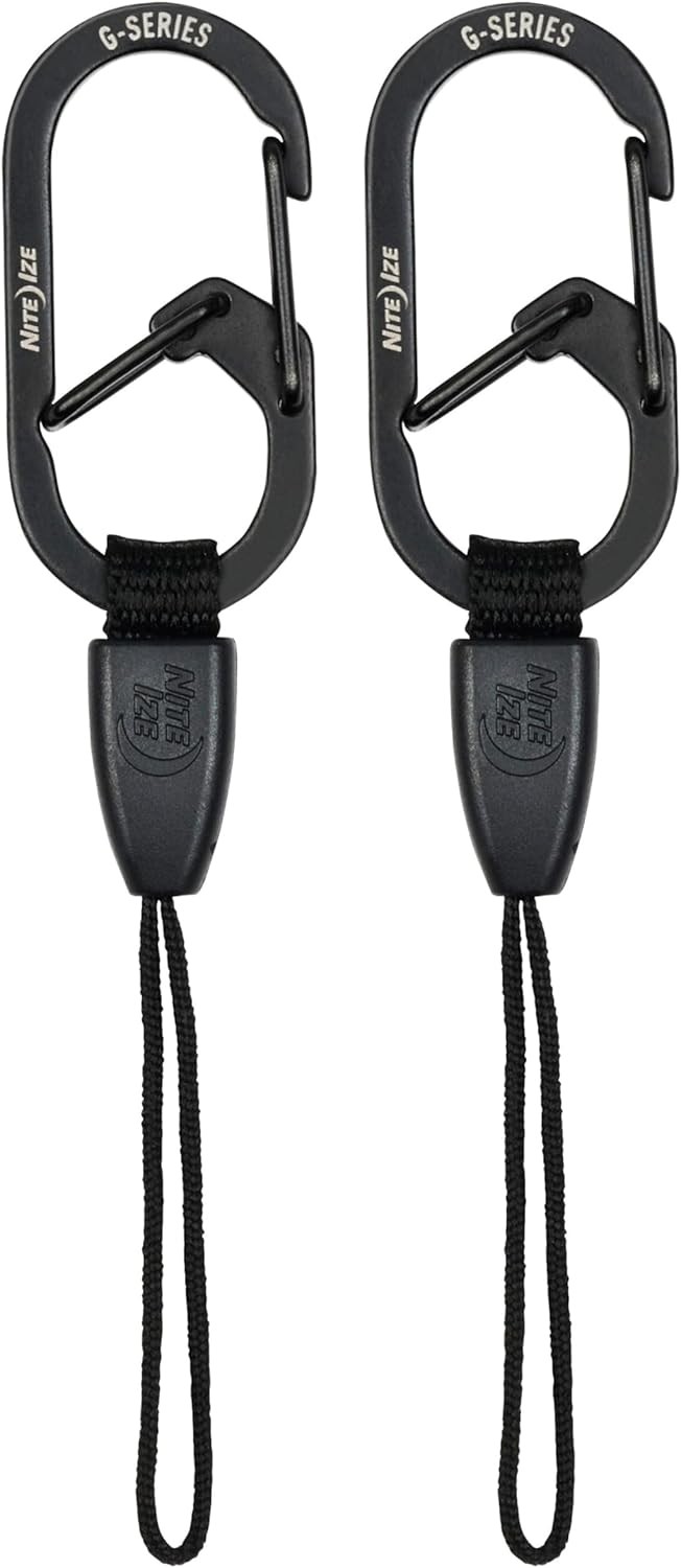 Nite Ize G-Series Mini Lanyard and Stainless Steel Carabiner 2-Pack