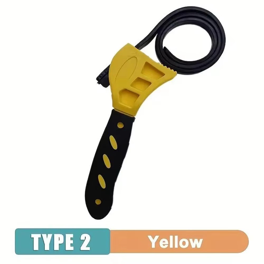 Adjustable Strap Spanner Rubber Oil Filter Puller Cartridge Disassembly Tool NEW