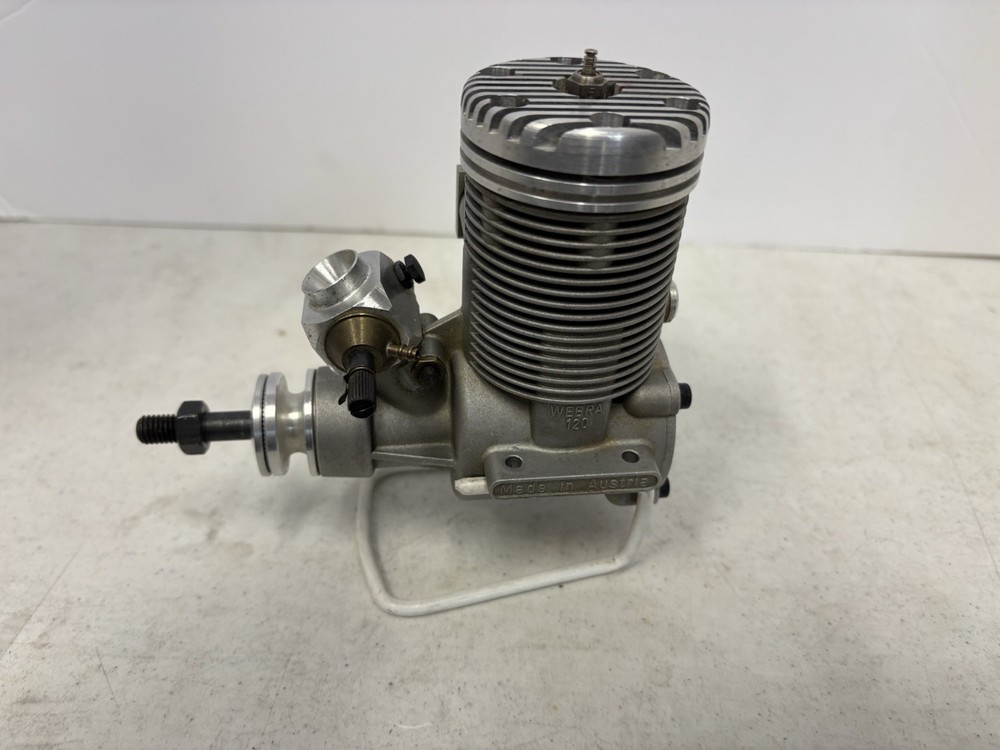 Webra 120 RC Engine 1.20 Glow Motor Austria Clean Strong Compression