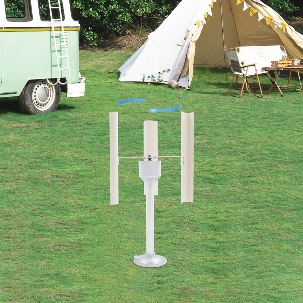 12V 3 Phase Permanent Magnet Generator Vertical Axis Wind Turbine Teach Model