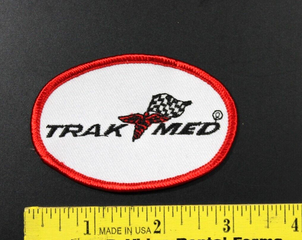 Track Med, Patch, Original, Auto Racing, New, 3"