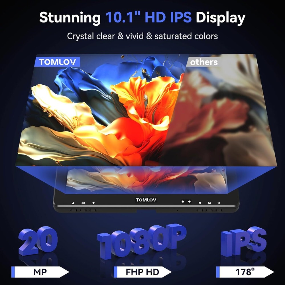 TOMLOV DM9 Max IPS HDMI Digital Microscope 10" 1500X Coin Magnifier Error Coins