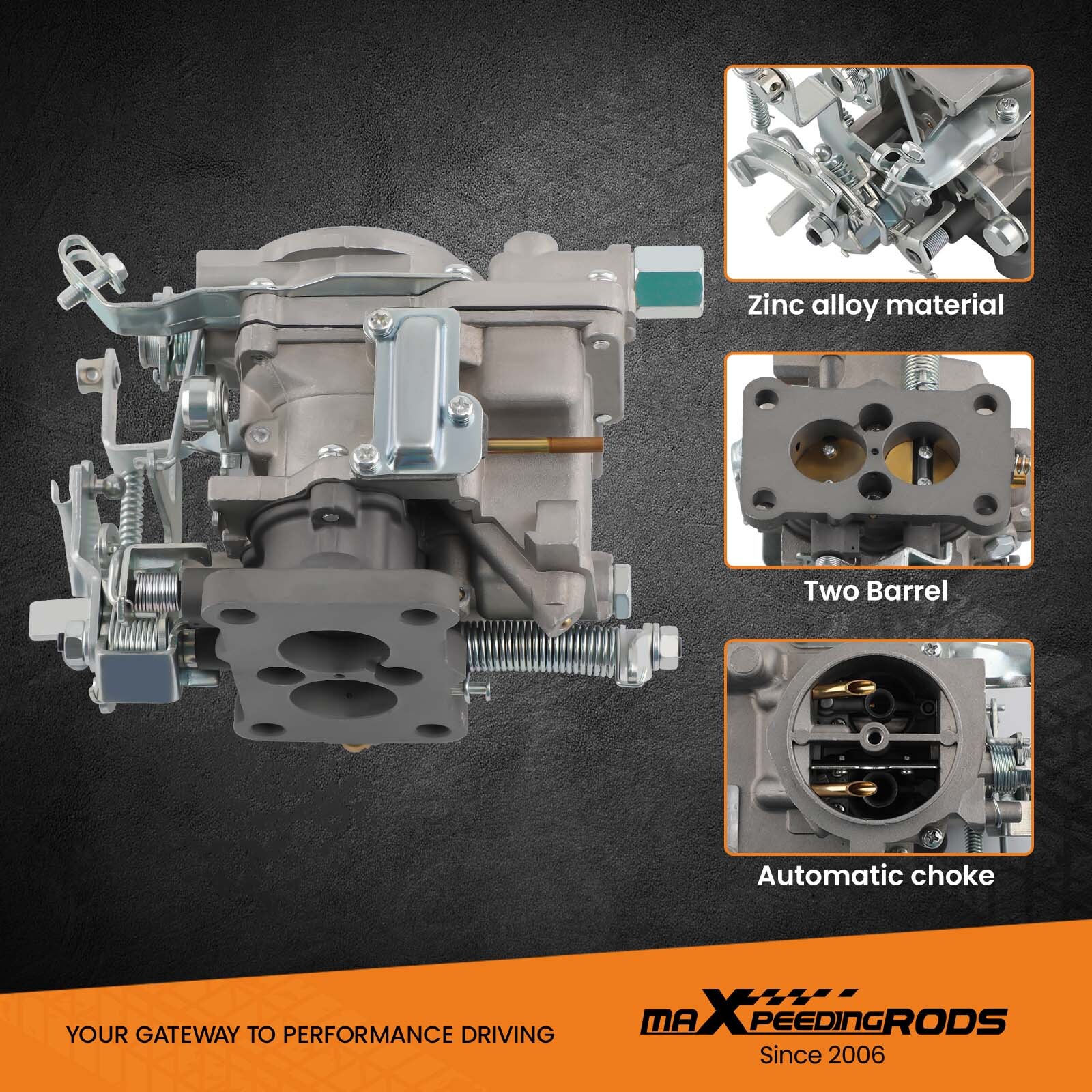 Carburetor For Toyota Corolla Starlet Trueno 3K 4K 1974-1981 Toy-250 21100-24034