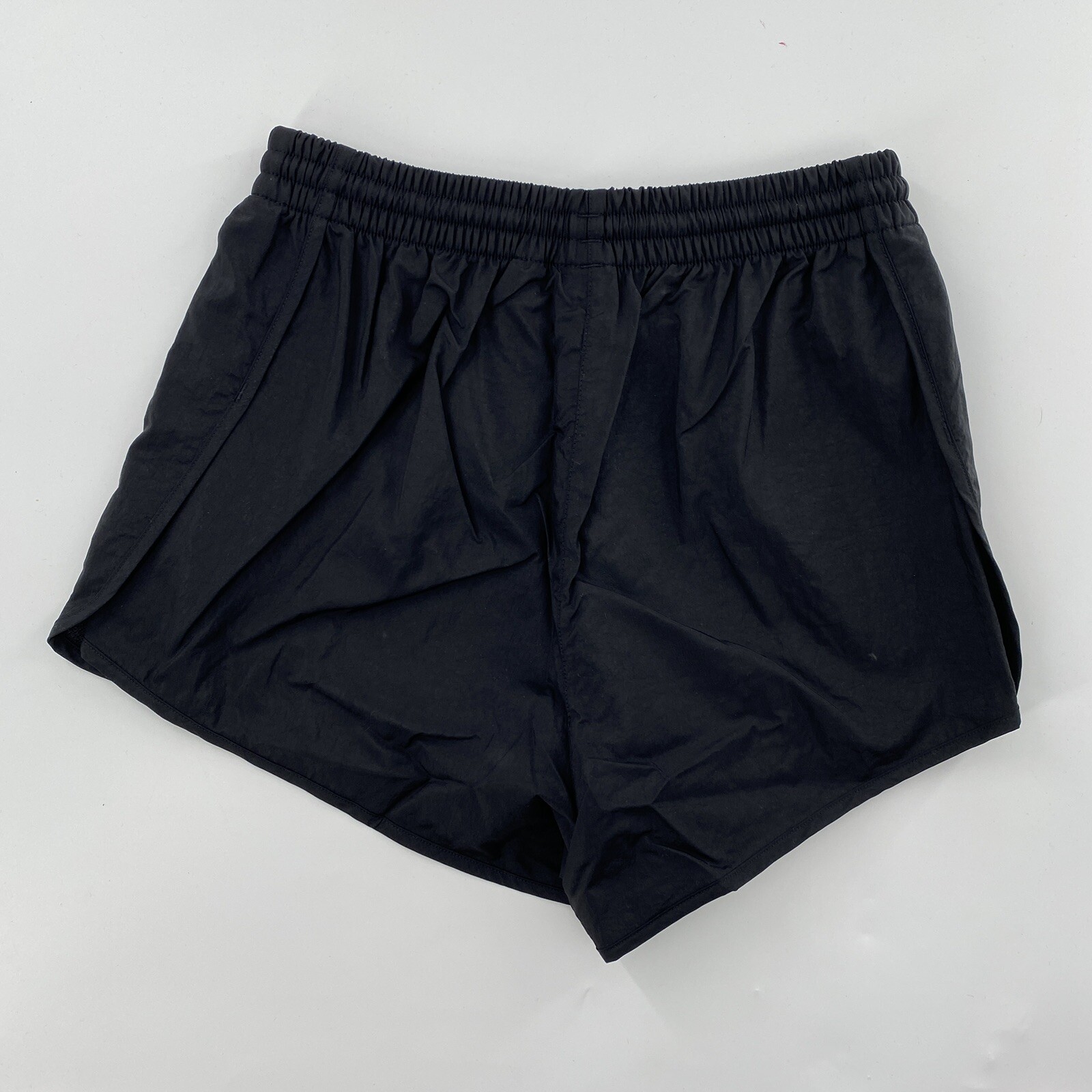 Adidas Originals Women's Black 3-Stripe Track Shorts sz S Primegreen 2.5" GN2885