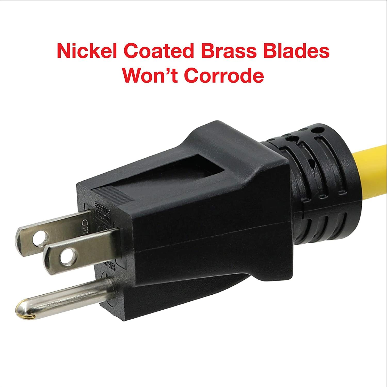 CP 100 ft 12/3 SJTW Heavy Duty Extension Cord & 2 ft 3-Outlet Adapter, CPCO90003