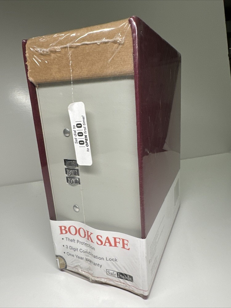 3 Digit Combination Lock Book Safe, Book Safe, hidden lock safe Almanac edition