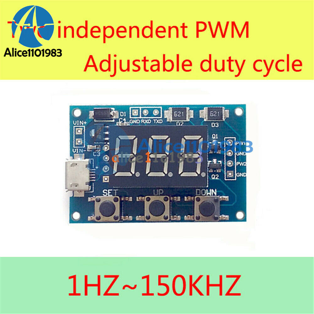 Adjustable PWM Pulse Frequency Duty Cycle Square Wave Signal Generator Module