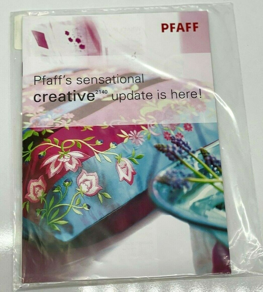 Pfaff Sensational Creative 2140 update Paper Work Cd Rom 412-7929-01