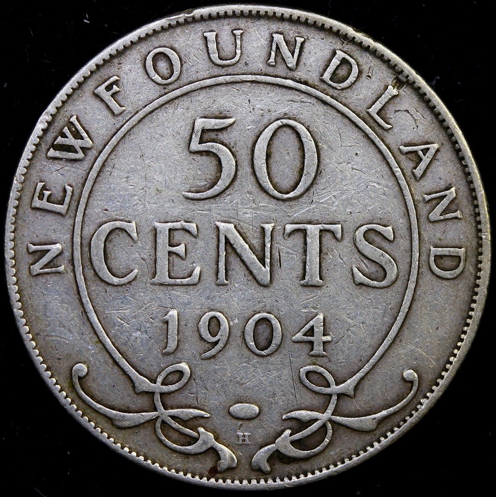 1904 H Newfoundland 50 Cents Canada #D56