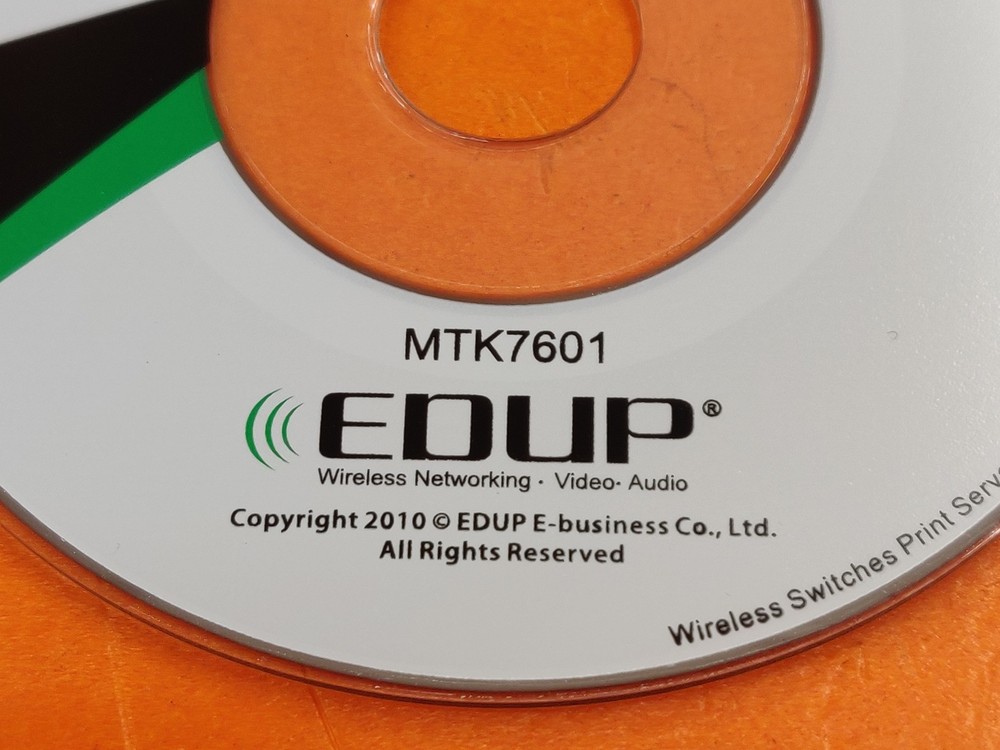 ⭐️⭐️⭐️⭐️⭐️ 2010 EDUP MTK7601 Wireless Networking/Audio Drivers & Guide Mini CD