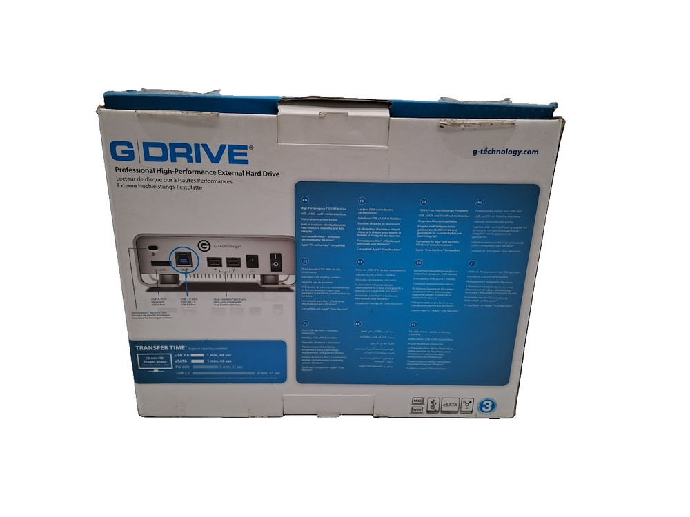 G-Technology G-Drive 4TB External HDD w/ FW800 & USB-Cables adapter